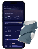Owlet Dream Sock Bedtime Blue OW-DS-BL Babyphone extensible