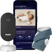 Owlet Cam 2 + Dream Sock Bedtime Blue OW-DSDUO-BL Babyphone extensible