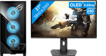 ASUS ROG G700TF-07265F084W + ASUS ROG Strix XG27UCDMG QD-OLED Gaming PC met NVIDIA GeForce RTX 5000 serie videokaart