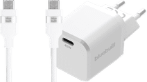 BlueBuilt Chargeur Power Delivery 45 W + Câble USB-C 1,5 m Nylon Blanc Accessoire Apple iPhone 16