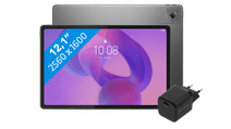 Lenovo Idea Tab Plus 12,1 inch 256GB Wifi Grijs met Stylus + BlueBuilt Oplader Lenovo tablets aanbieding