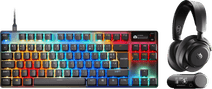SteelSeries Arctis Nova Pro Omni Zwart + Apex Pro TKL Gen 3 Azerty Zwart Gaming headset voor PlayStation 5
