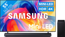 Samsung Mini-led 55" M73H (2026) + Samsung HW-Q600F (2025) Televisie met Q-Symphony