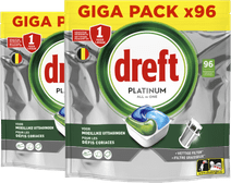 Dreft Vaatwastabletten Platinum All In One Original - Duo Pack (192 stuks) Vaatwastablet