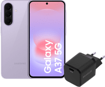 Samsung Galaxy A37 256 Go Rose 5G + BlueBuilt Chargeur avec Port USB-C 45 W Noir Samsung Galaxy A37