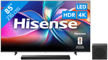 Hisense 85" QLED E7Q (2025) + Hisense AX3120Q Tv met soundbar aanbieding