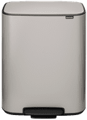 Brabantia Bo Pedal Bin 2 x 30 Liter Soft Grey Top 10 best verkochte duo vuilbakken