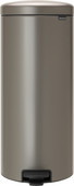 Brabantia NewIcon Pedal Trash Can 30L Platinum Brabantia pedal trash can