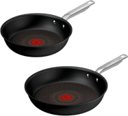 Tefal Experience Koekenpannenset 24 cm en 28 cm Tefal pan met standaard antiaanbaklaag
