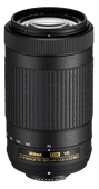 Nikon AF-P DX 70-300 mm f/4.5-6.3G ED VR Lenzen voor Nikon spiegelreflexcamera