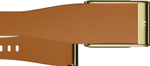 WHOOP Bracelet LeatherLuxe Fuselé MG Brun/Or S/M Bracelet WHOOP