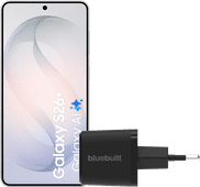 Samsung Galaxy S26 Plus 256GB White 5G + BlueBuilt Charger 45W Black Samsung Galaxy S26 Plus