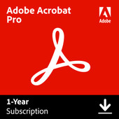 Adobe Acrobat Pro 1 Year - Digital Photo and video software