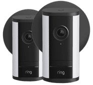 Ring Spotlight Camera Pro 2e Generatie Stekker Zwart Duo Pack Ring Spotlight ip-camera