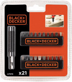 BLACK+DECKER 21-delige bitset A7074-XJ Bitje