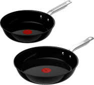 Tefal Experience Ceram Fusion Core inductie koekenpannenset 2-delig Tefal pan aanbieding