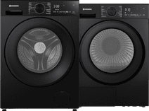 Wisberg WBWM3A5B9NB SwiftWash + Wisberg WBDR3BB9NB CreaseControl Wasmachine die strijkwerk vermindert