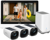 EufyCam 3 3-Pack + Smart Display E10 IP-camera zonder abonnement