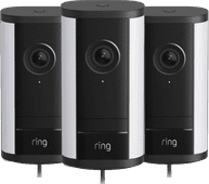 Ring Spotlight Camera Pro 2e Generatie Bedraad Zwart 3-Pack Ring Spotlight ip-camera