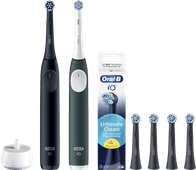 Oral-B iO 2 Duo Pack Zwart en Groen Value Pack Elektrische tandenborstel met promotie