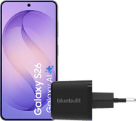 Samsung Galaxy S26 512GB Donkerblauw 5G + BlueBuilt Oplader 45 Watt Zwart Samsung Galaxy S26