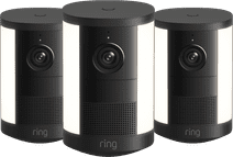 Ring Spotlight Camera 2e Generatie Batterij Zwart 3-Pack Ring Spotlight ip-camera