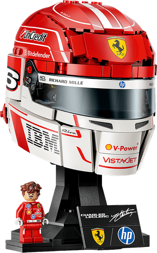 LEGO Editions Scuderia Ferrari HP helm van Charles Leclerc 43014