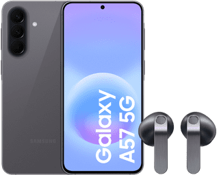 Samsung Galaxy A57 128 Go Gris 5G + Samsung Galaxy Buds4 Noir