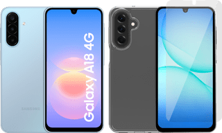 Samsung Galaxy A18 128GB Blauw 4G + Accessoirepakket