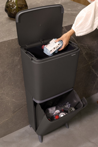 Brabantia SortUp Recycle Hi afvalemmer 25+10+10L Grijs