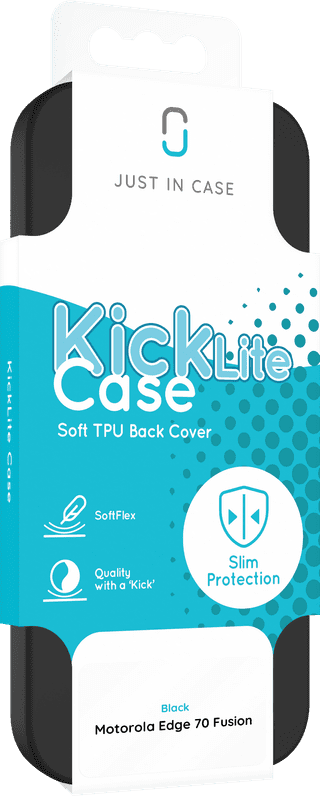 Just in Case KickLite Motorola Edge 70 Fusion Back Cover Noir