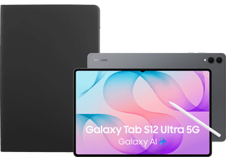 Samsung Galaxy Tab S12 Ultra 14.6 inches 256GB WiFi + 5G Gray + BlueBuilt Book Case Black