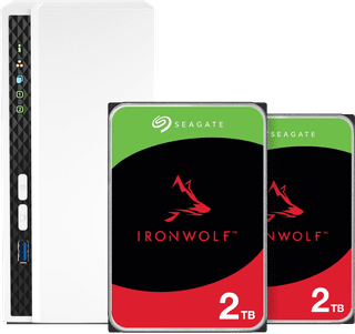 QNAP TS-233 + Seagate IronWolf 2 To Lot de 2