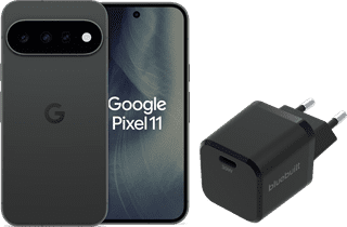 Google Pixel 11 256GB Zwart 5G + BlueBuilt Oplader met Usb C Poort 30W Zwart