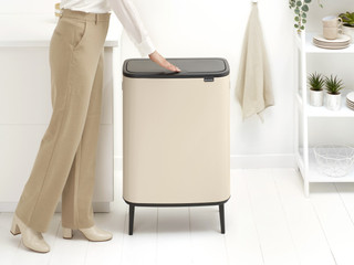 Brabantia Bo Touch Bin Hi Poubelle 60 Litres Soft Beige