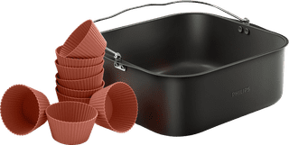 Philips Airfryer Accessoires Bakblik met 9 muffinvormen NX1131/00