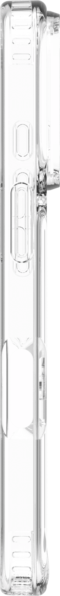 BlueBuilt MagSafe Hoesje iPhone 18 Pro Transparant + Kaarthouder Leer Zwart