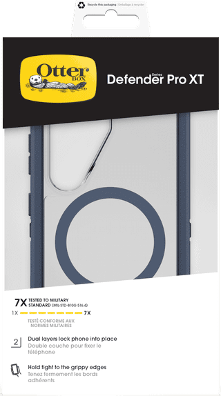 OtterBox Defender Samsung Galaxy S26 Back Cover met Magneet Transparant Blauwe Rand