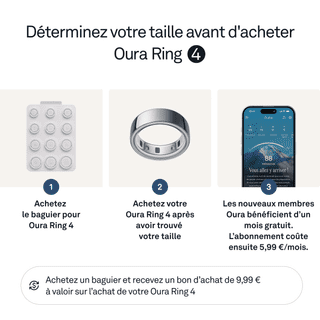 Oura Ring 4 Taille 12 Argent