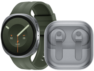 Samsung Galaxy Watch 9 Silver/Green 44mm + Samsung Galaxy Buds4 White