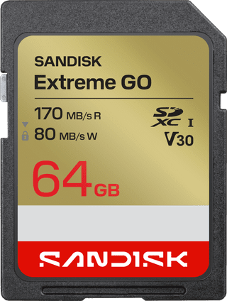 Sandisk Extreme GO SDXC 64 Go 80 Mo/s