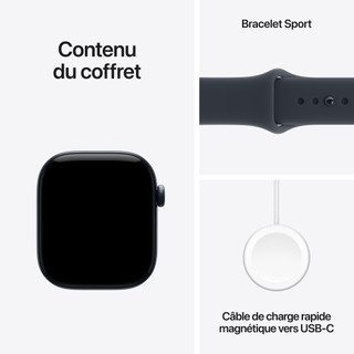 Apple Watch Series 12 Cellular 42 mm Titane Naturel Bracelet Sport M/L
