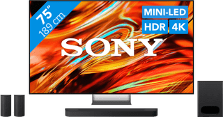 Sony Bravia 7 II True RGB 75" (2026) + Sony Bravia Theatre System 6 Zwart