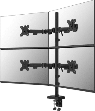Neomounts NERO DS60-600BL2-2 Bras d'Écran PC Noir