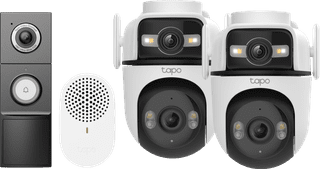 TP-Link Tapo C545D Duo Pack + D235 Smart Battery & Wired Doorbell