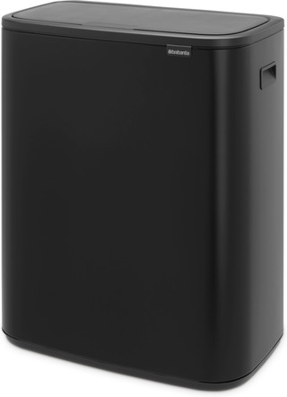 Brabantia Bo Pedal Bin 2 x 30 Litres Noir Mat
