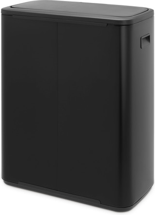 Brabantia Bo Pedal Bin 2 x 30 Litres Noir Mat