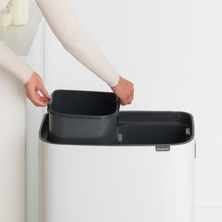 Brabantia Bo Touch Bin 2 x 30 Litres White
