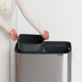 Brabantia Bo Touch Bin 2 x 30 Liter Rvs Fingerprint Proof