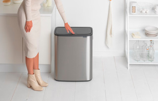 Brabantia Bo Touch Bin 2 x 30 Liter Rvs Fingerprint Proof
